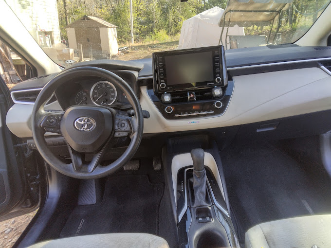 Corolla cabin steamed, dressed, and reset